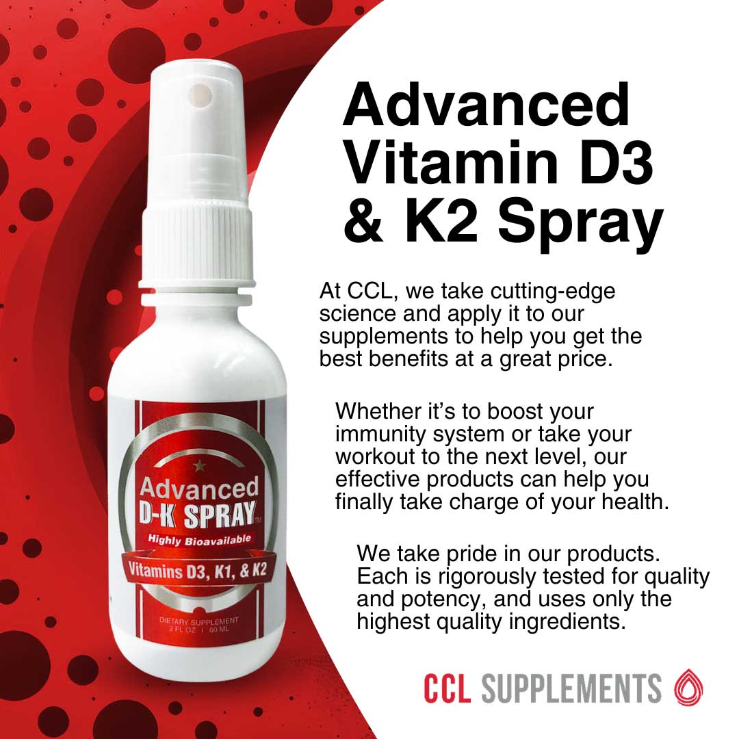 CCL Advanced Vitamin D3 & K2 Spray™ | Bone, Heart, and Mood Support